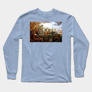 Lancelot and Guinevere - Herbert James Draper Long Sleeve T-Shirt